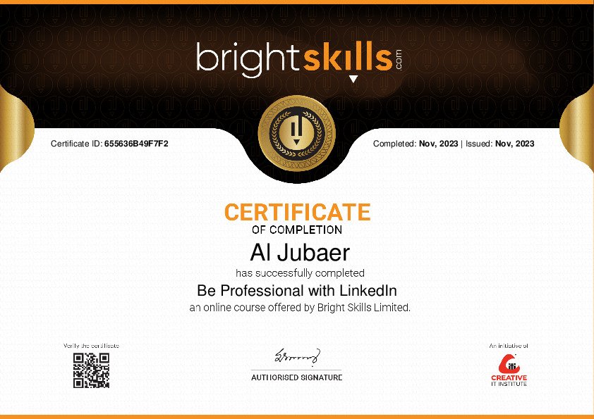 Be Professional